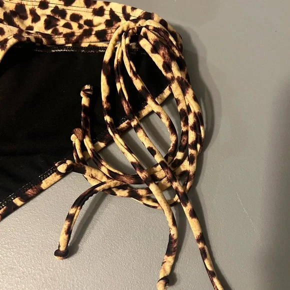 BONGO Animal Print Bikini with Black Accents - Picture 2 of 6